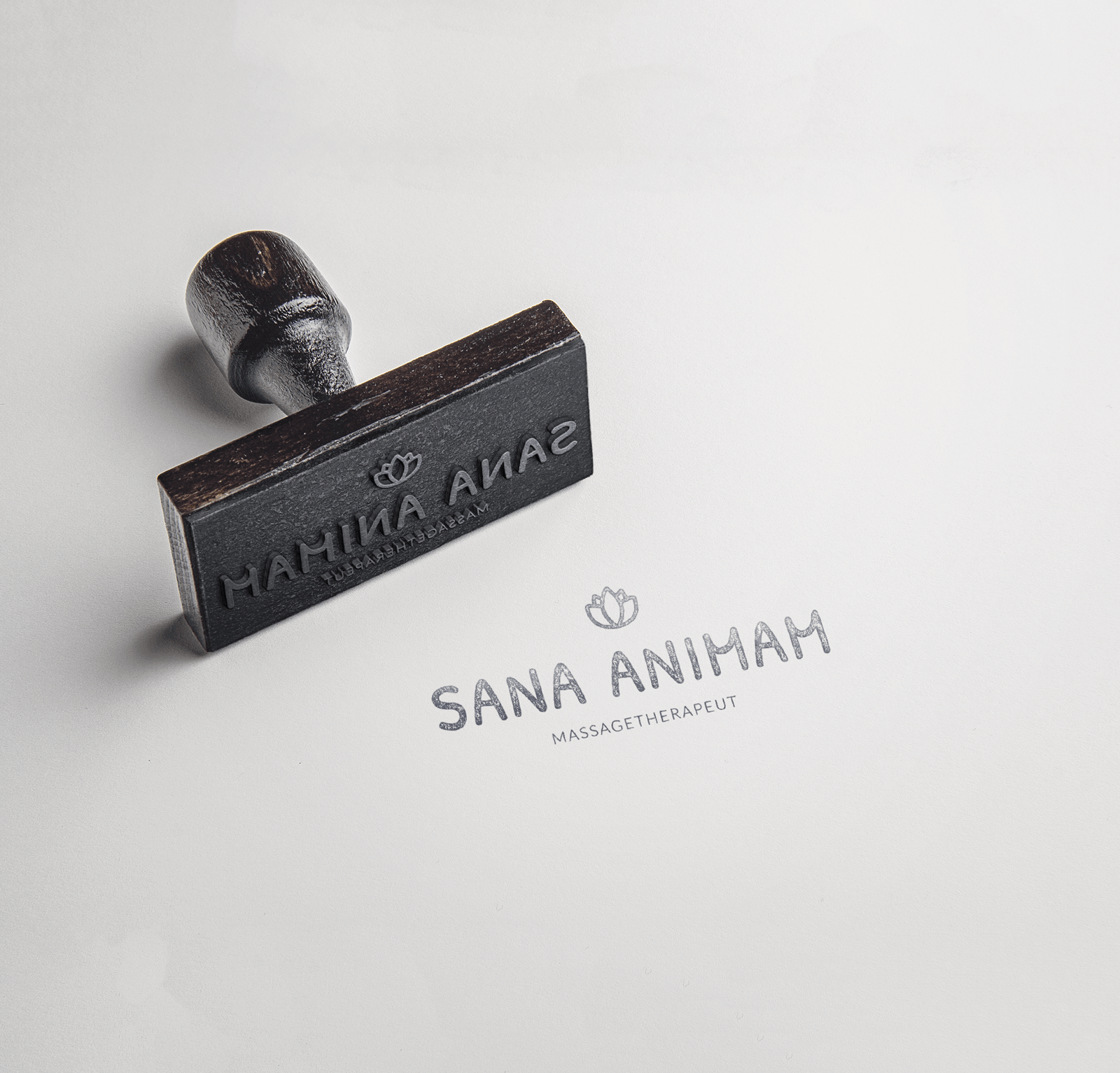 Branding and graphic design for Sana Animam, massage therapist